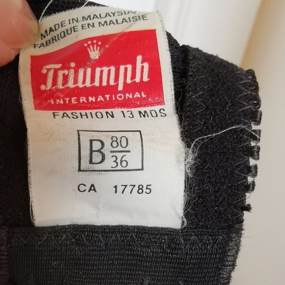 BLACK strapless bra Triumph 36B - Picture 4 of 4